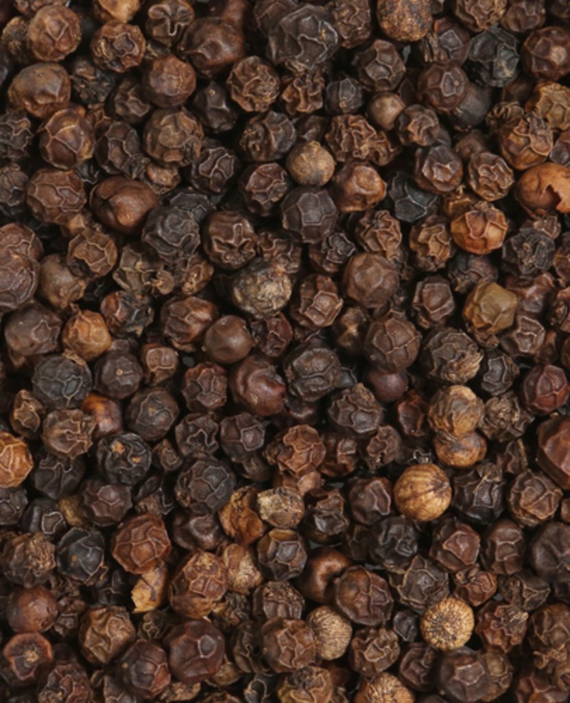 Photo de grains de poivre noir