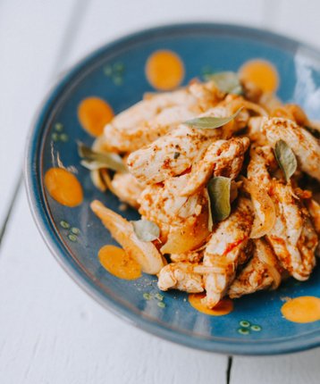 Photo recette de garam masala et poulet sauté