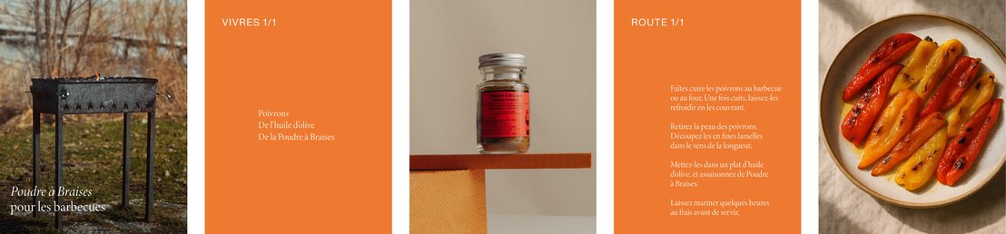 Image de la recette des poivrons confits au barbecue avec de la Poudre à braises