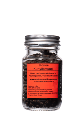 Poivre noir grains du Kerala - Achat en ligne, utilisations - Epiciane