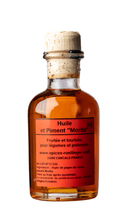 Huile et piment Morita ( Morita Chile Infused Oil)