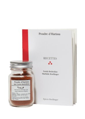 The Harissa powder and recipe booklet