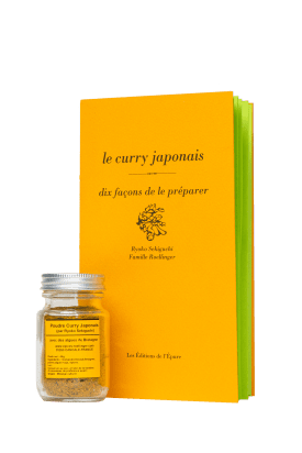 The Japanese Curry Powder and the cookbook "Le curry japonais, dix façons de le préparer"