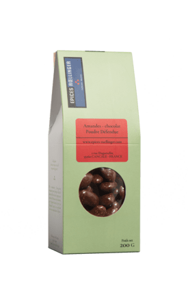 Amandes - chocolat noir & Poudre Défendue