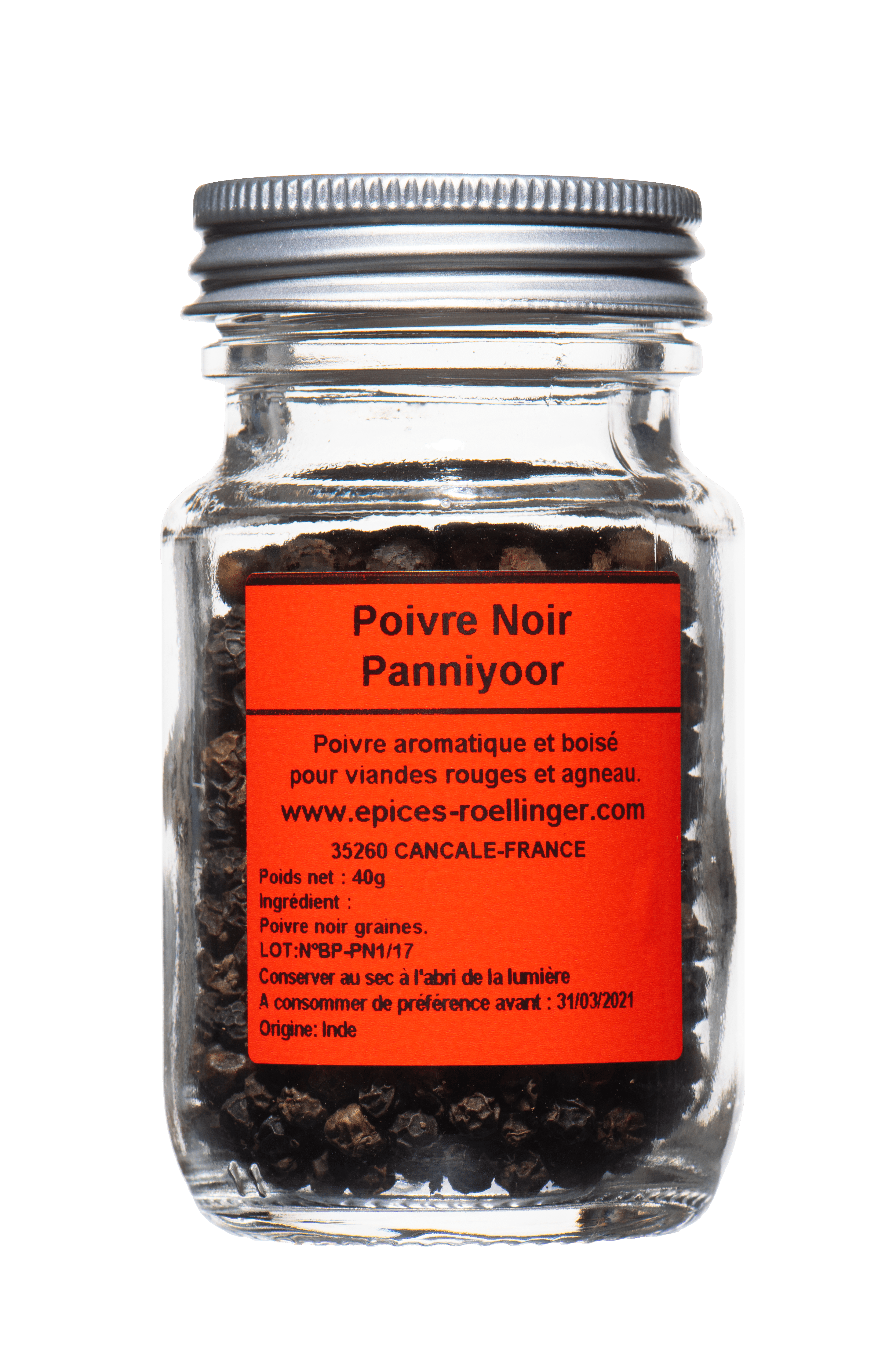 Poivre noir Panniyoor - Poivres pour les viandes